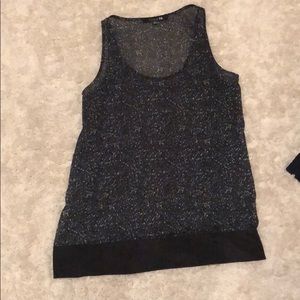 FOREVER 21 Sheer print blouse